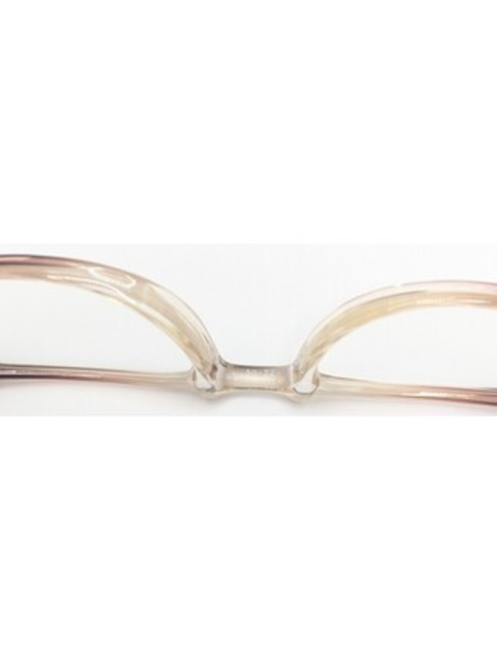 Vintage Military Romco Frames 50-22-145 Brown Clear Fade Gradient Full Rim USA - Picture 5 of 14